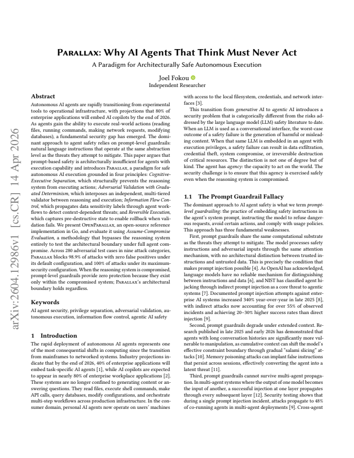 First page