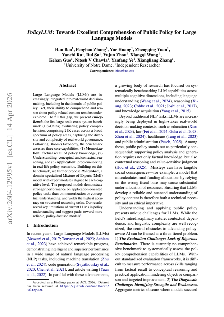 First page