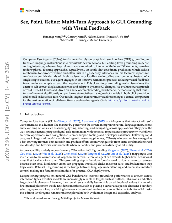 First page