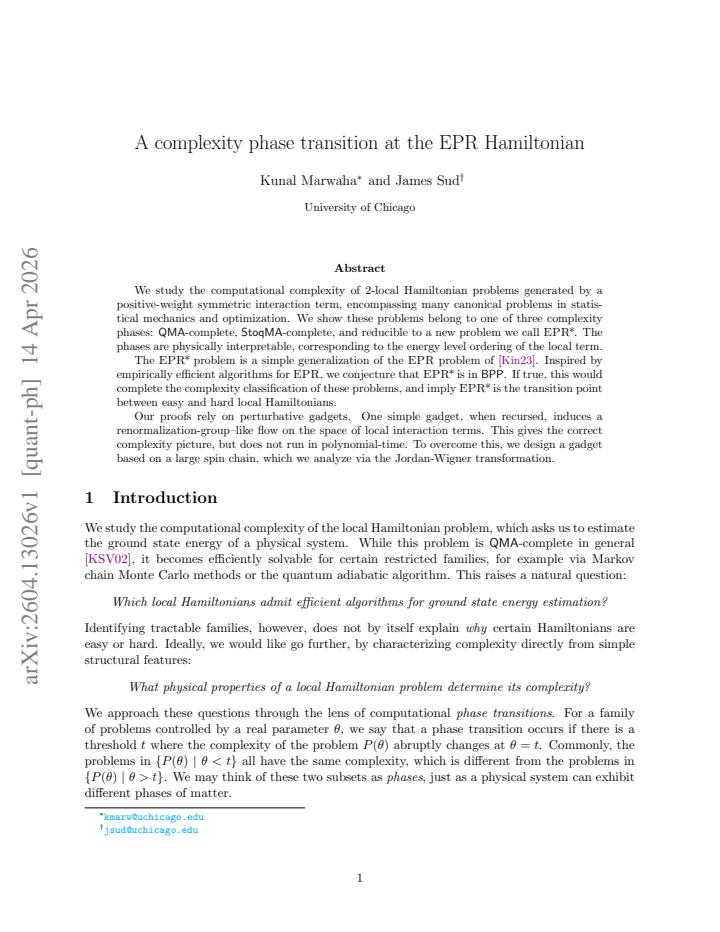 First page