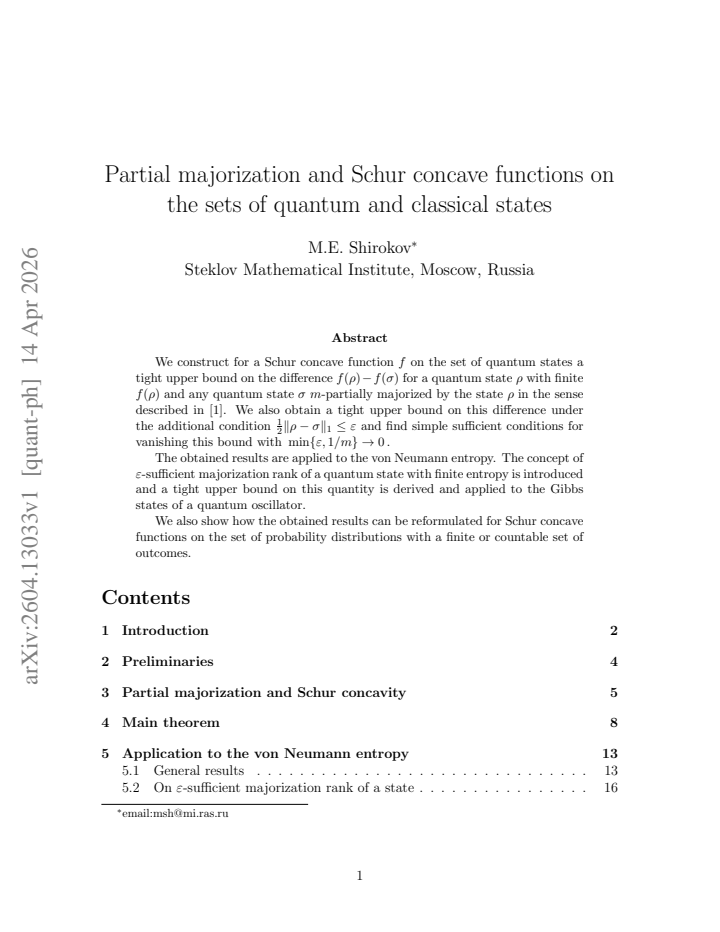 First page