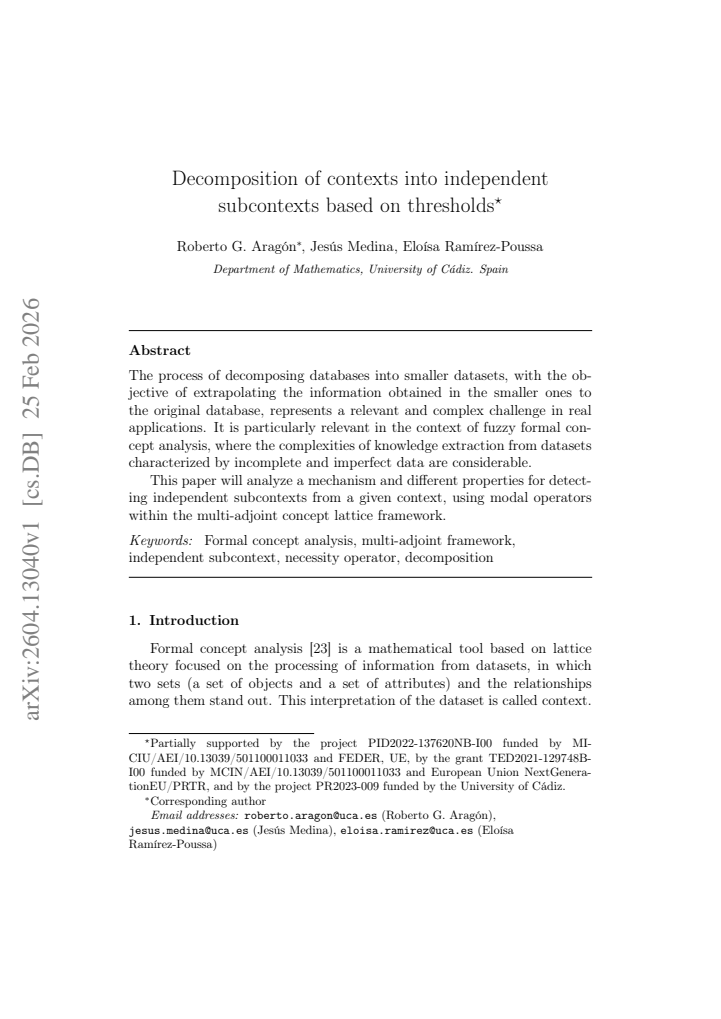 First page