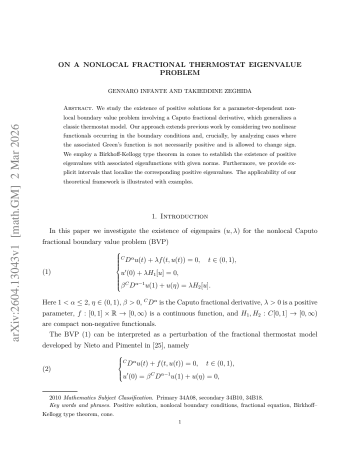 First page