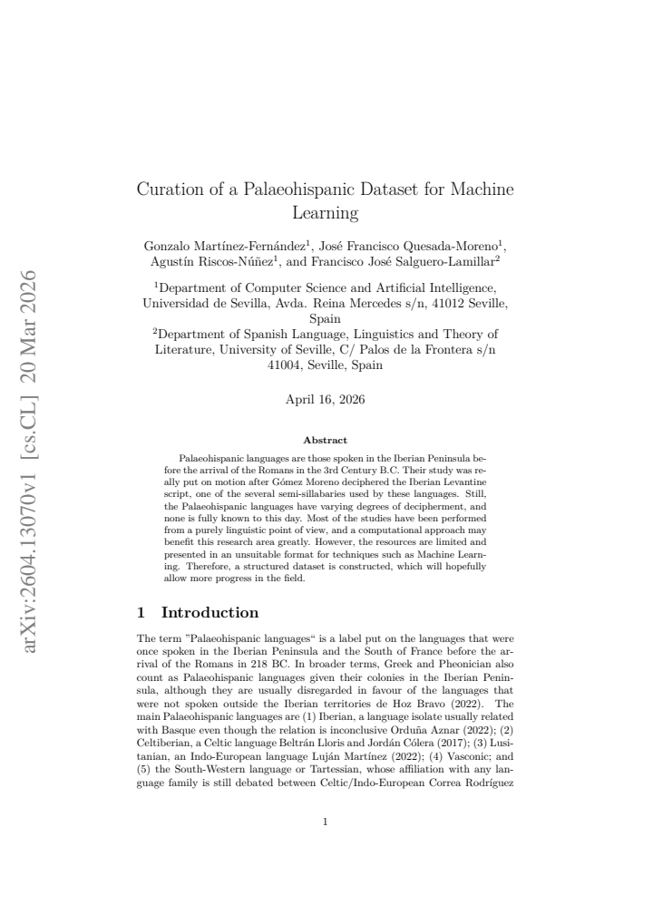 First page
