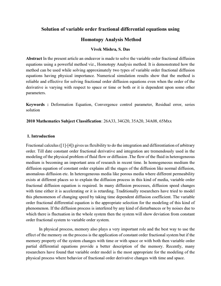 First page