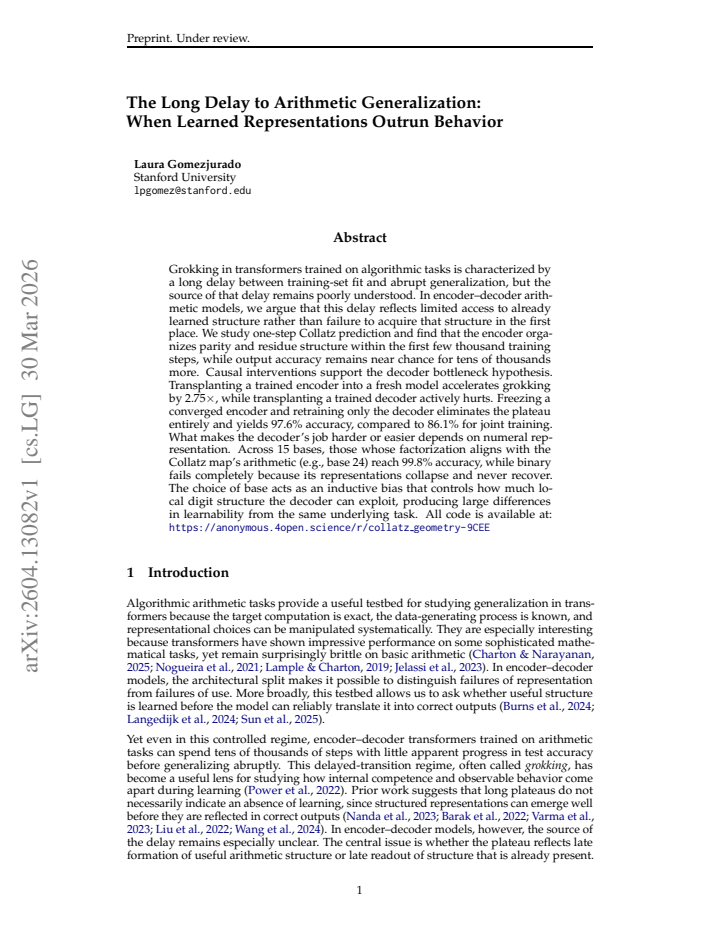 First page