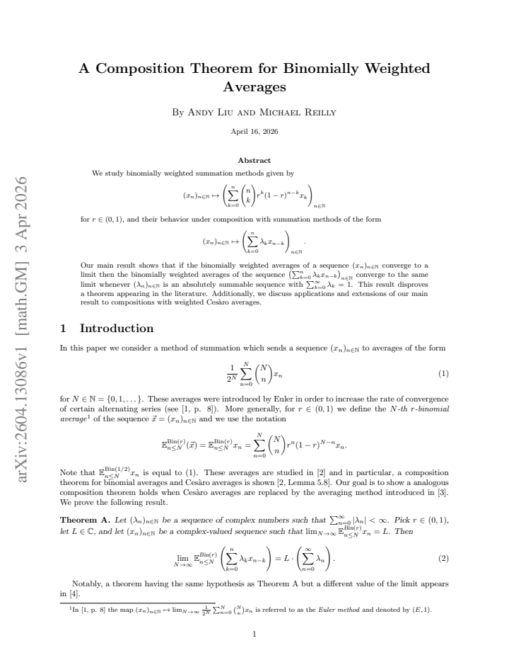First page