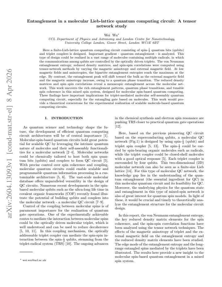First page