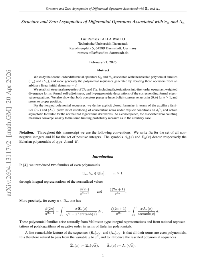 First page