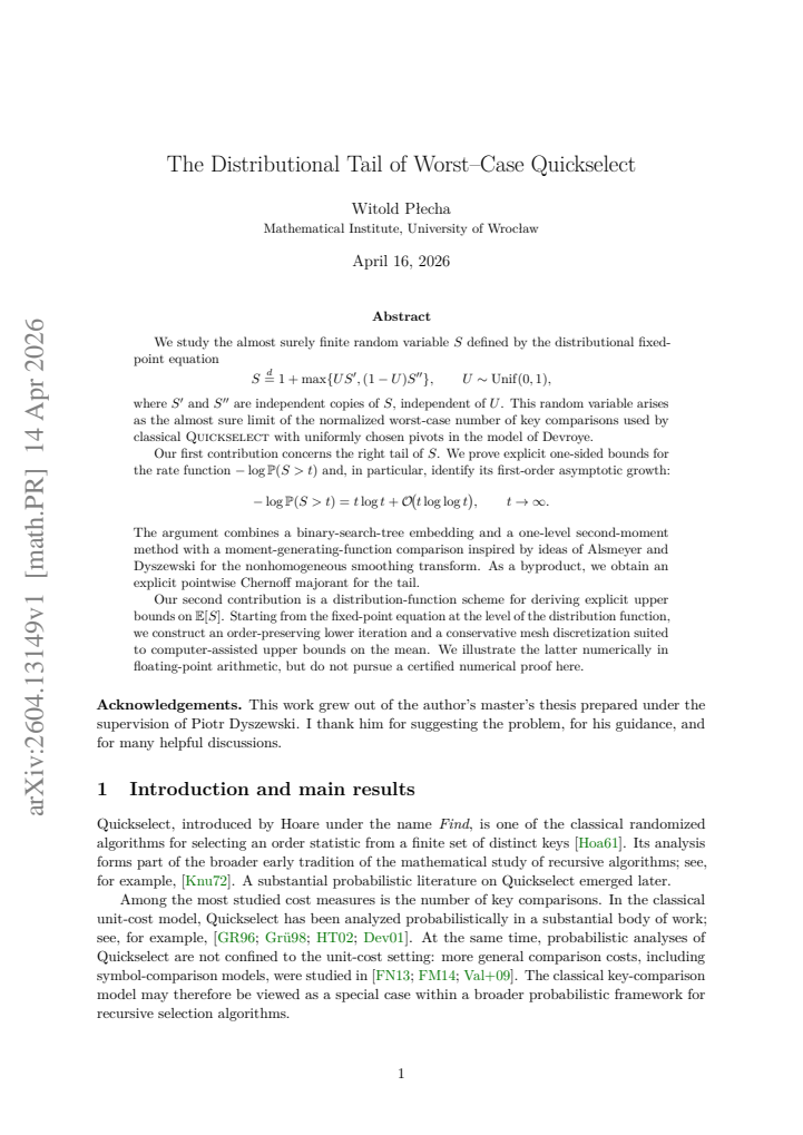 First page