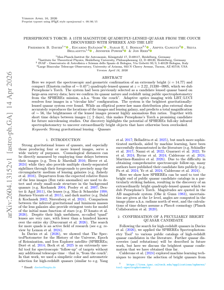 First page