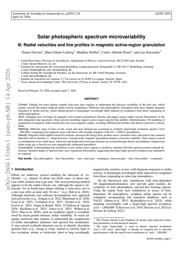 First page