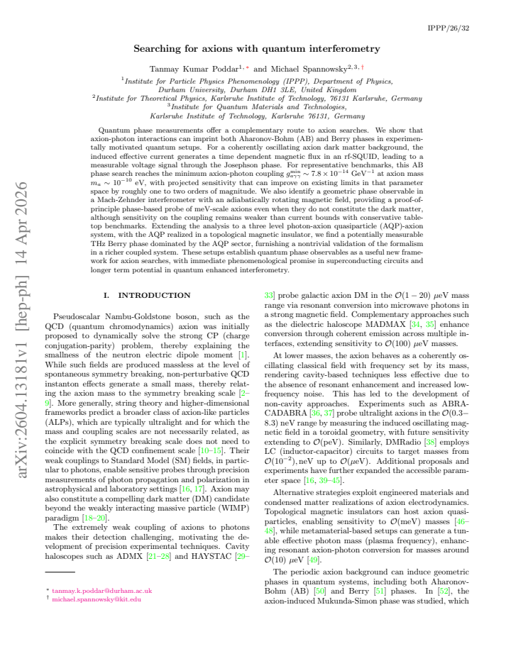 First page