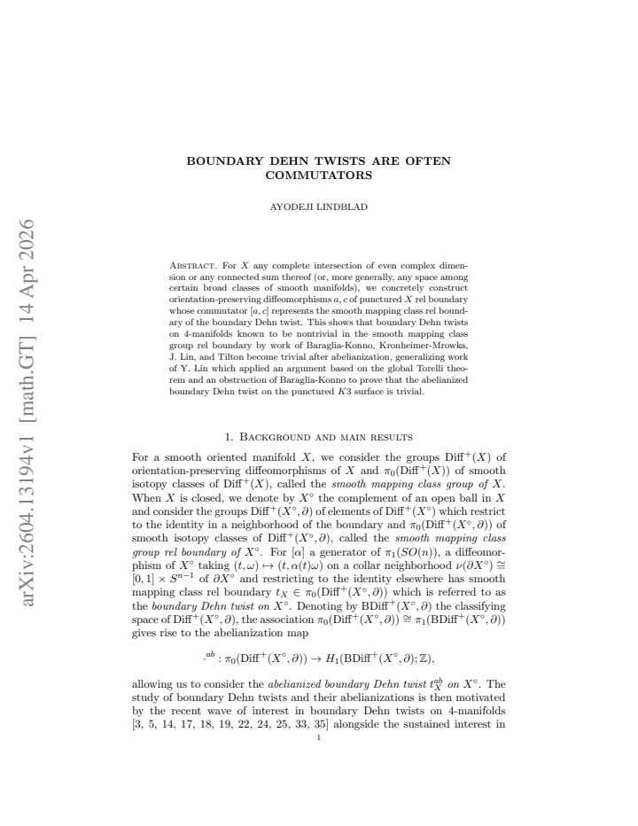 First page