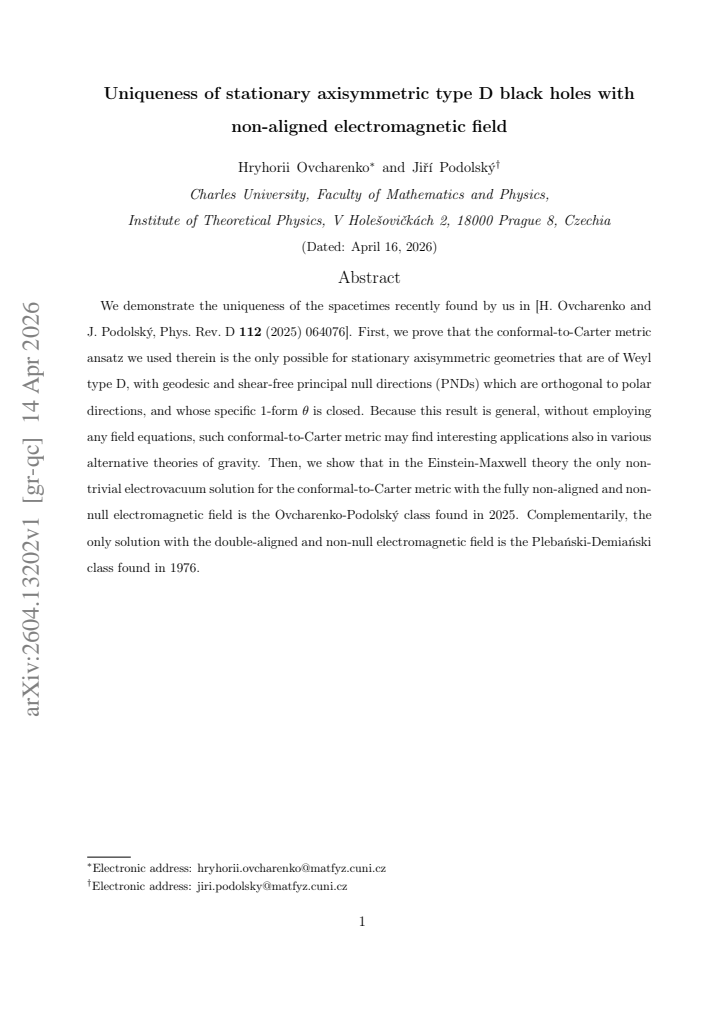 First page