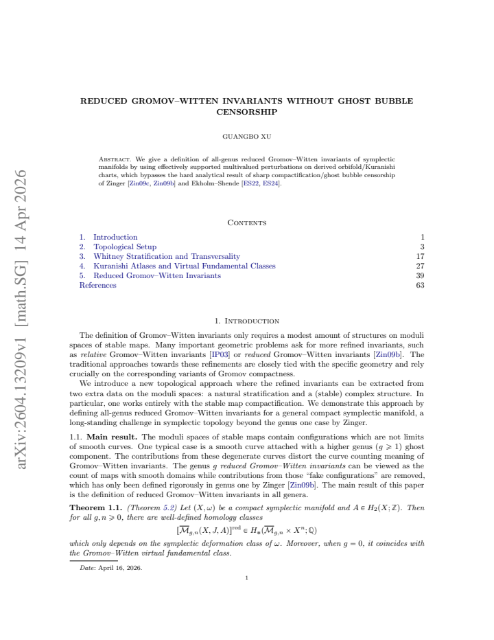 First page