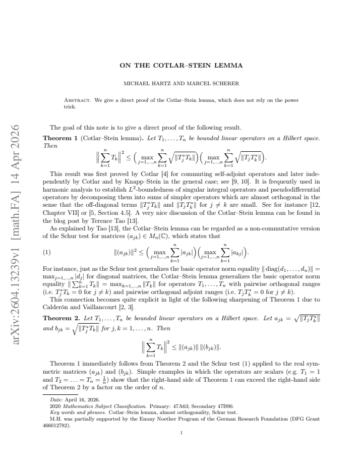 First page