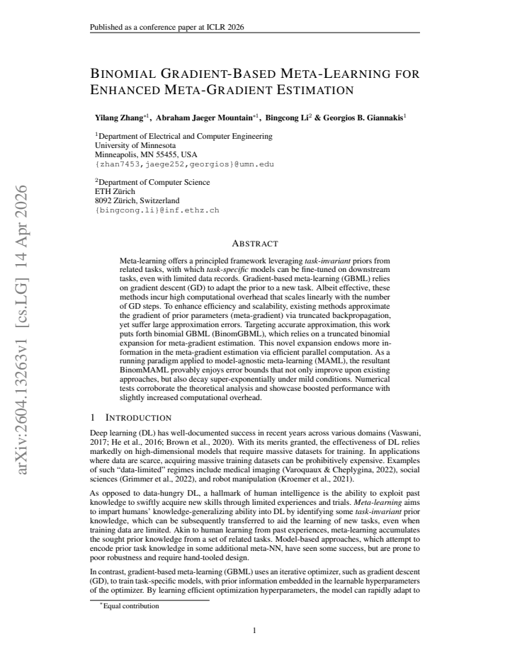 First page