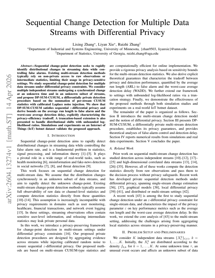 First page