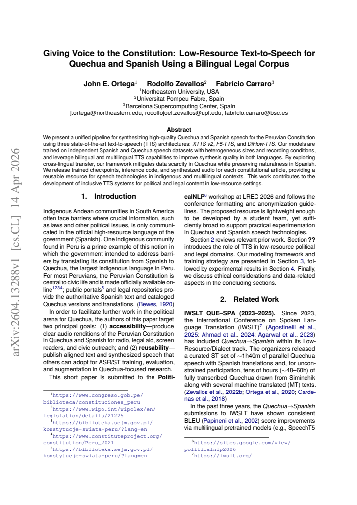 First page