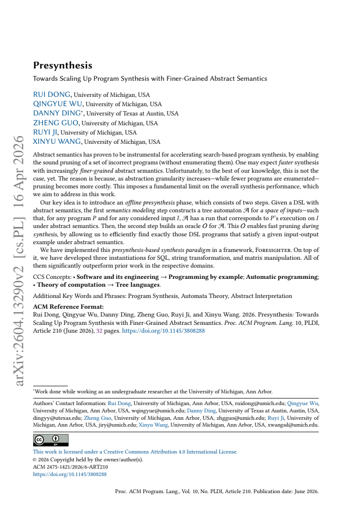 First page