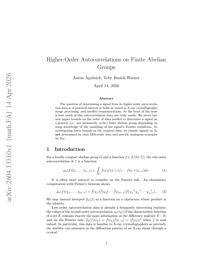 First page
