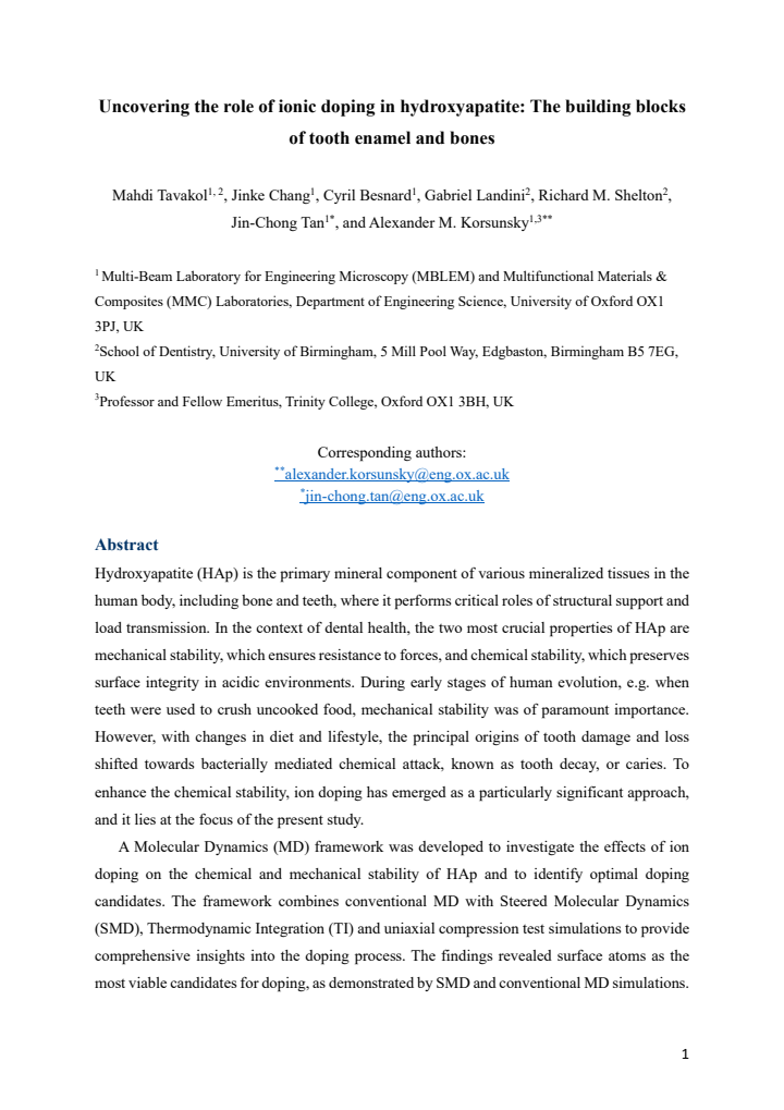 First page
