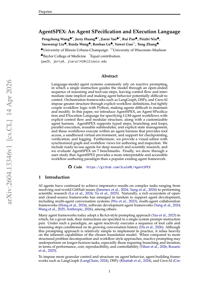 First page
