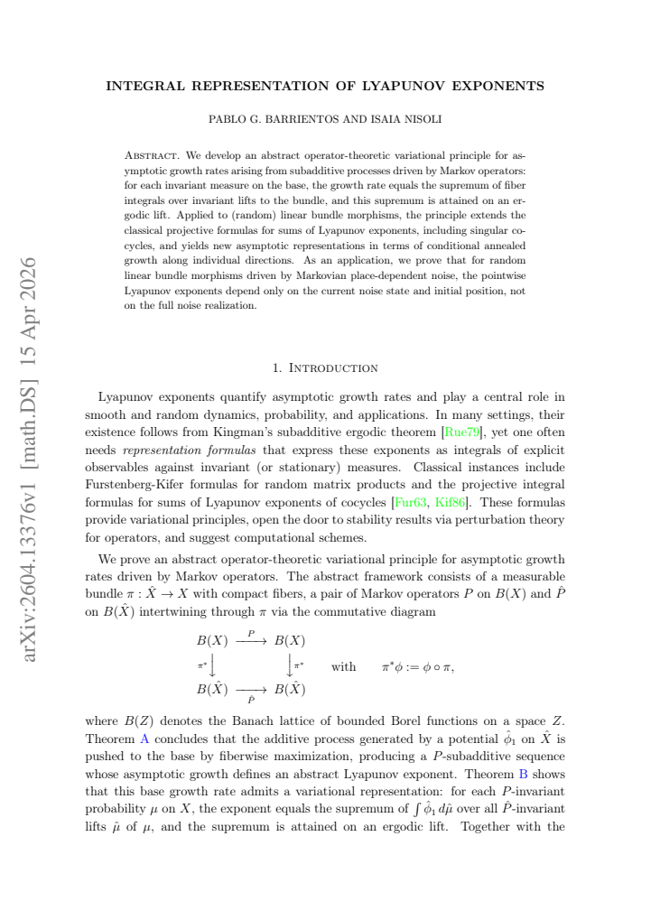 First page