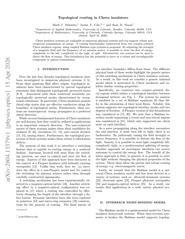 First page