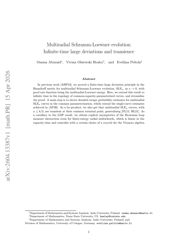 First page
