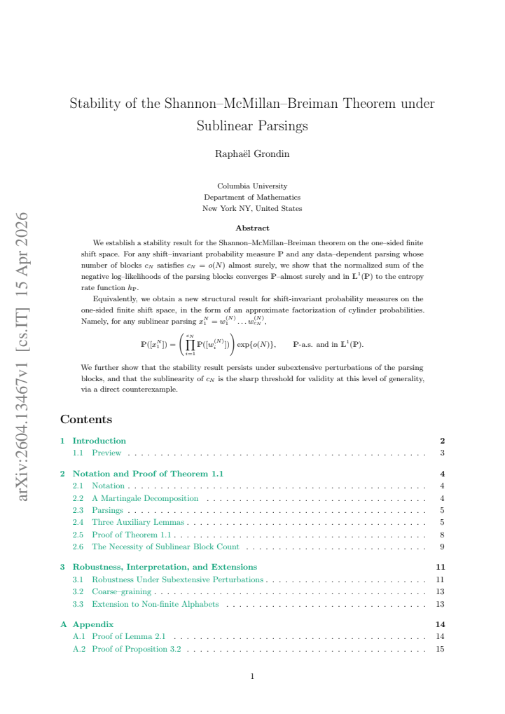 First page