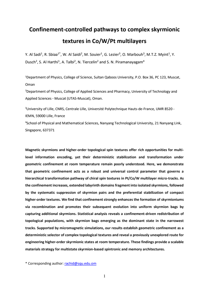 First page