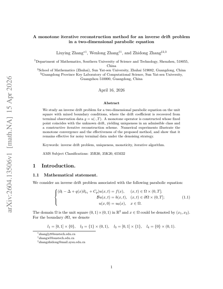 First page