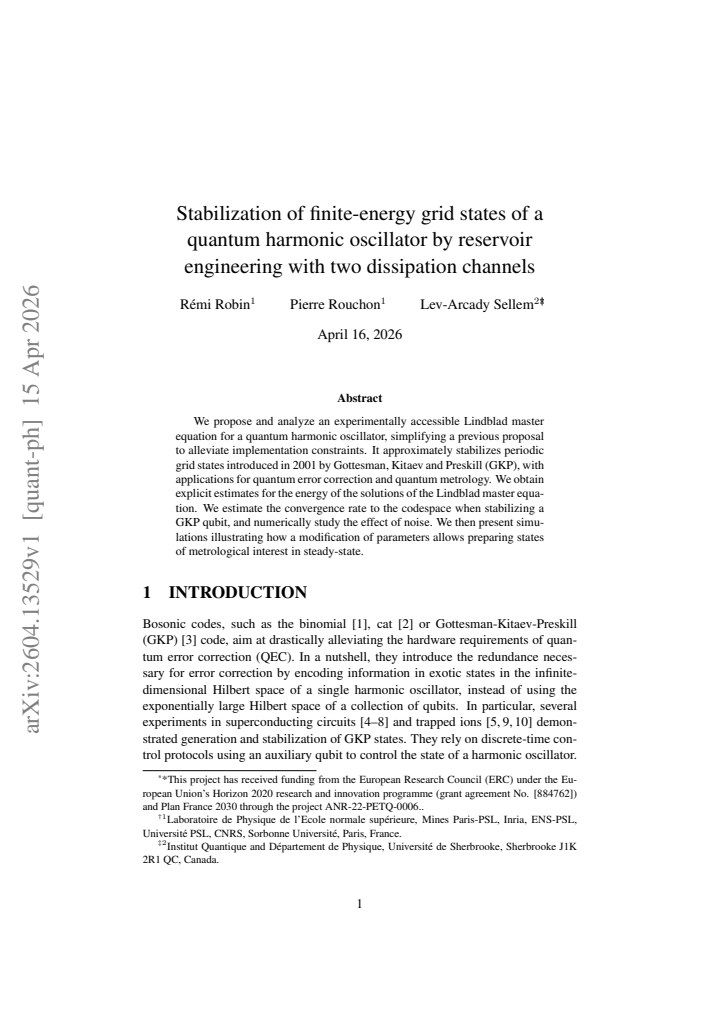 First page