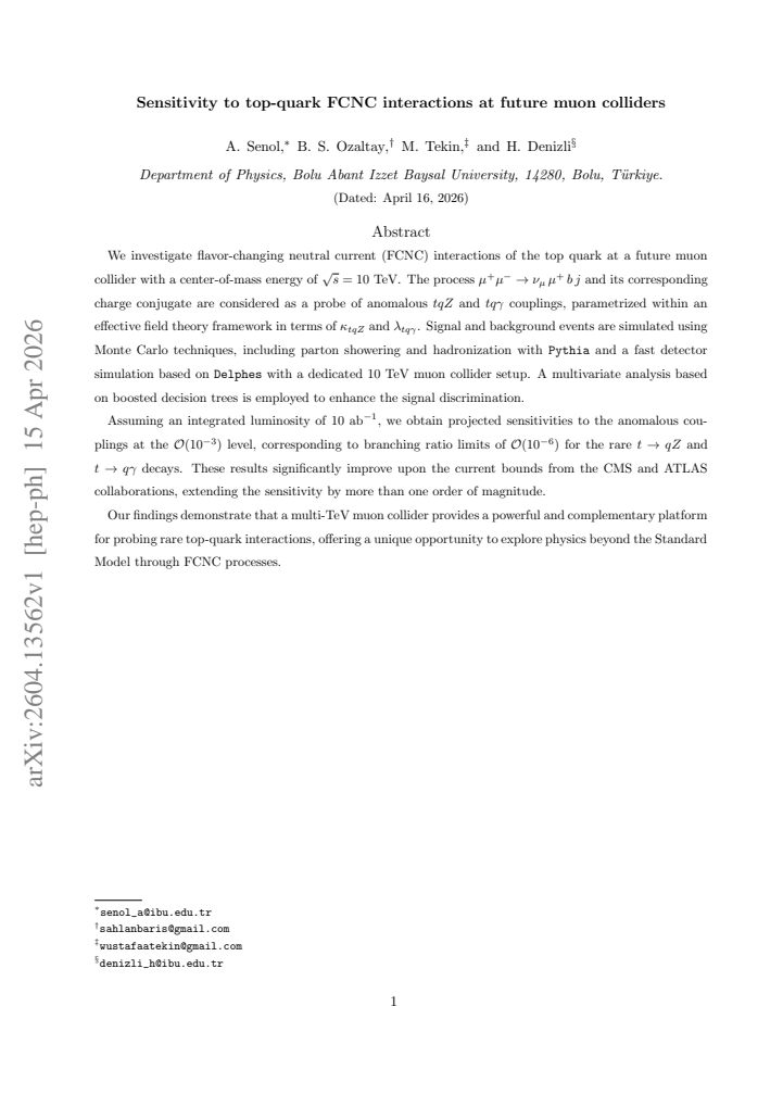 First page
