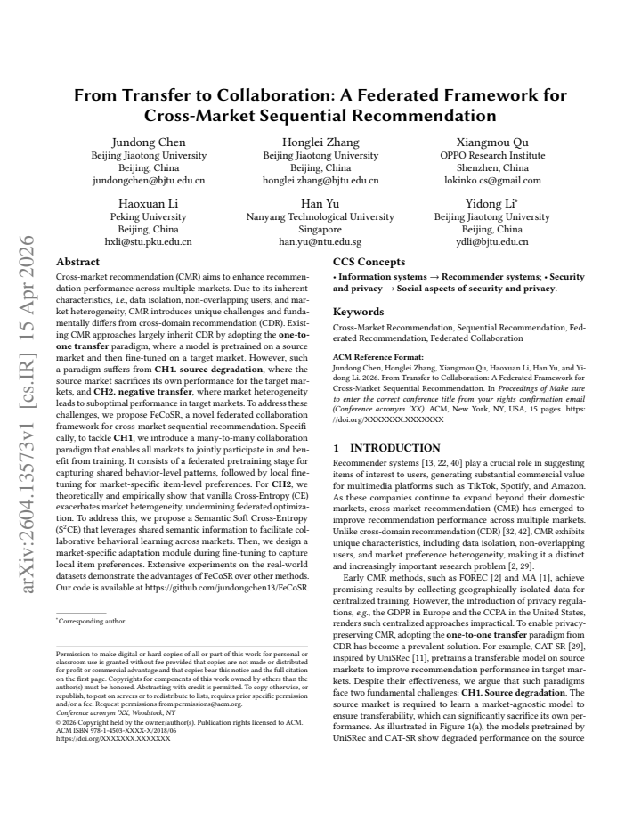 First page