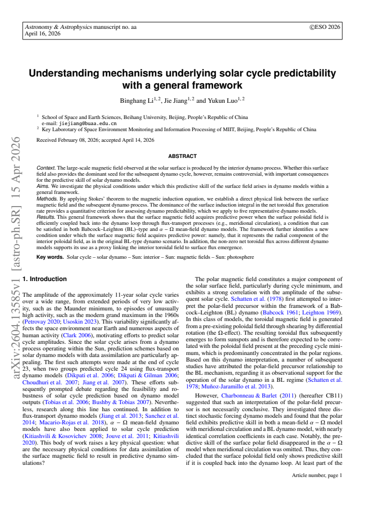 First page