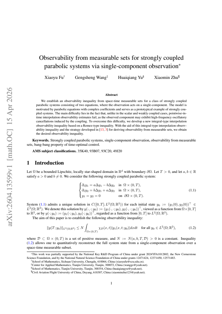 First page