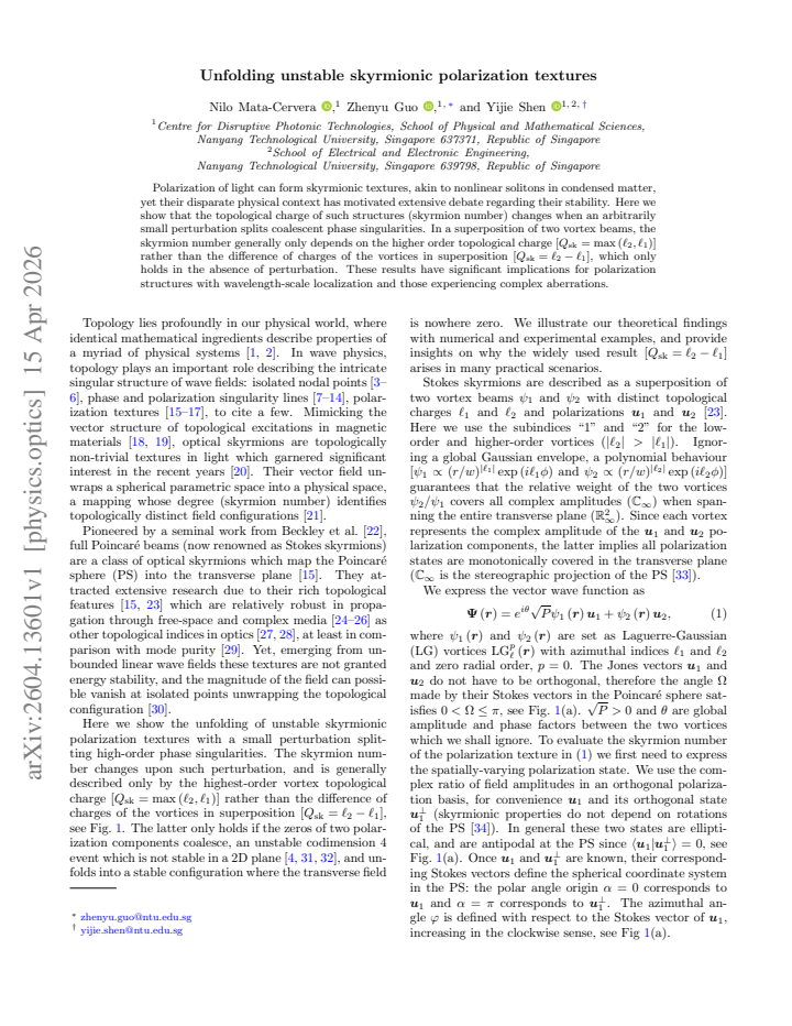 First page