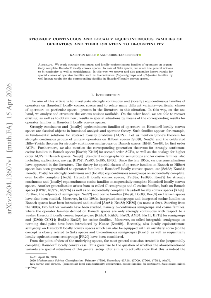 First page