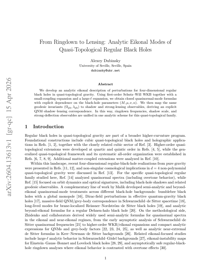 First page