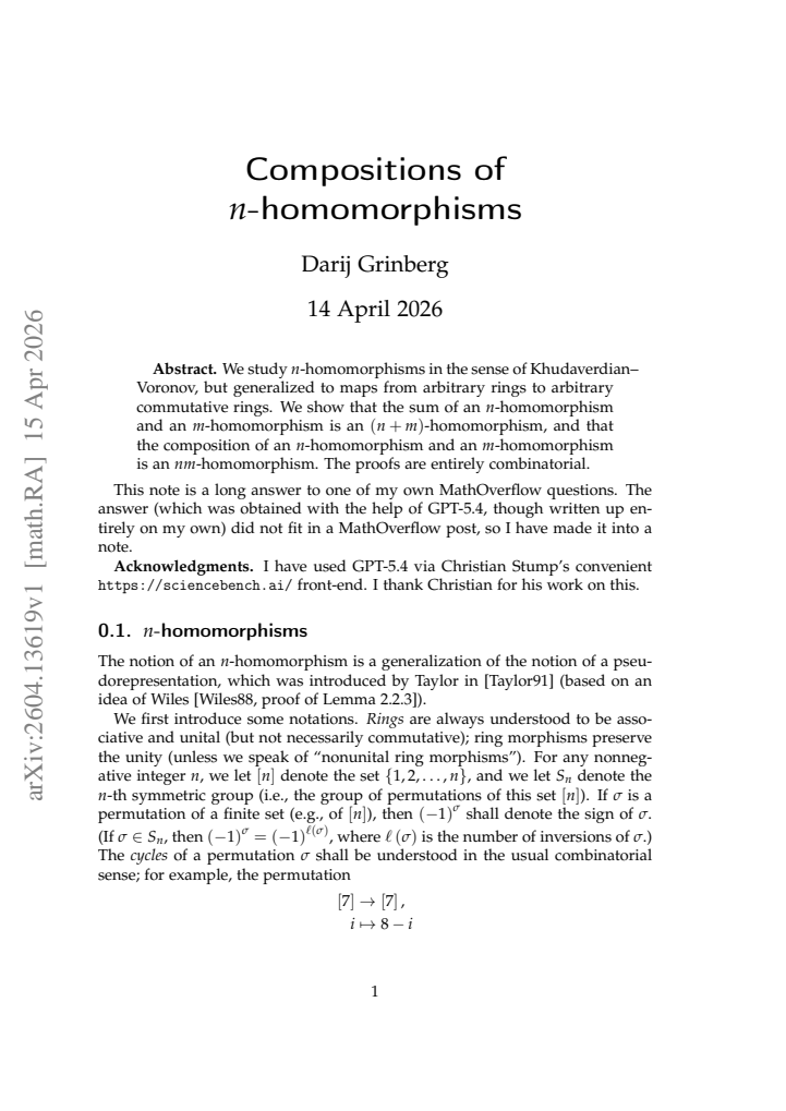 First page