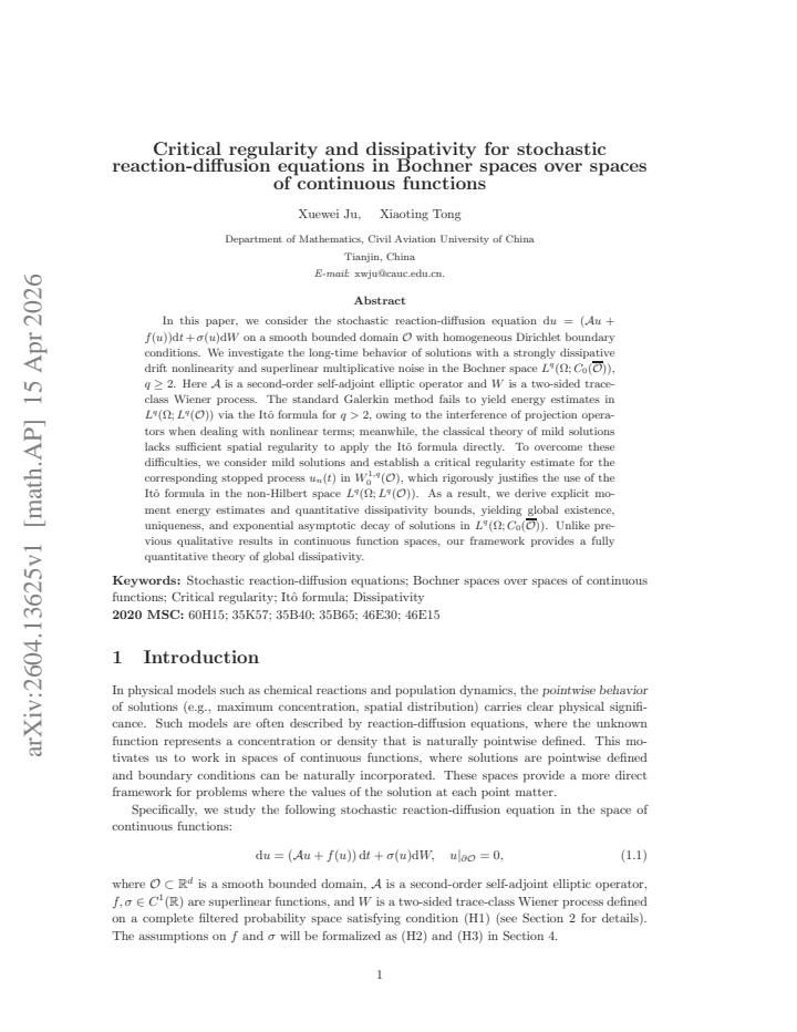 First page