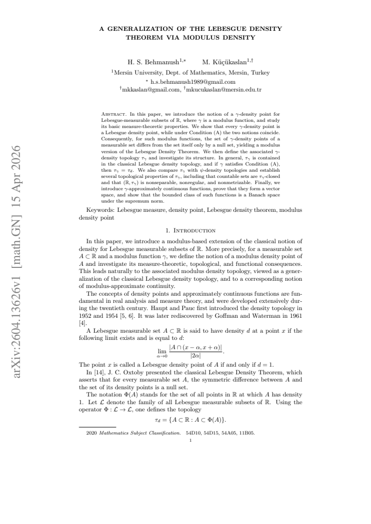 First page