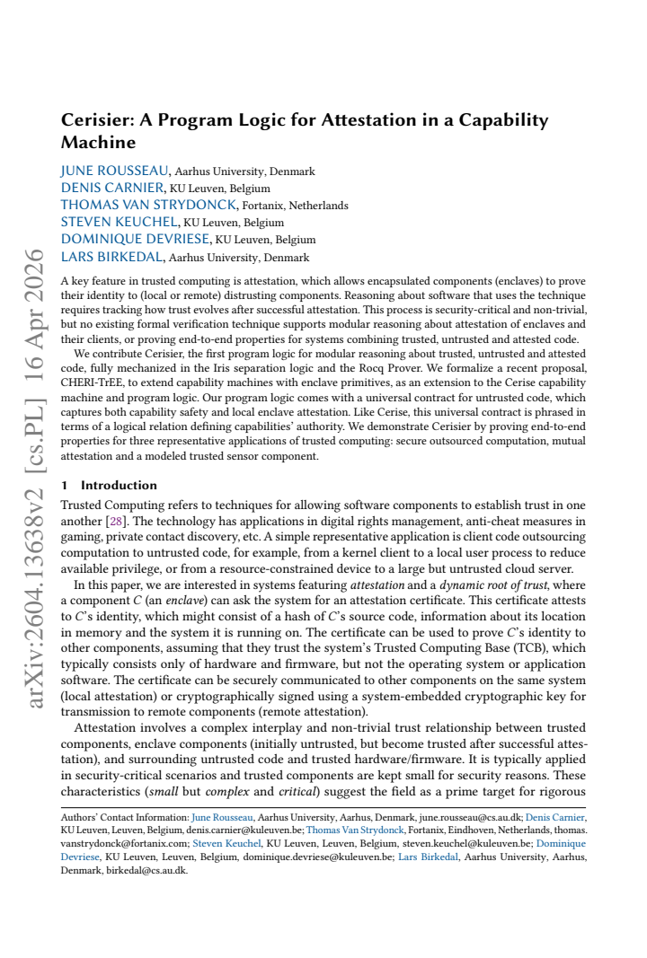 First page