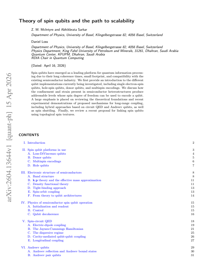 First page