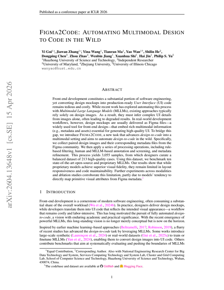 First page