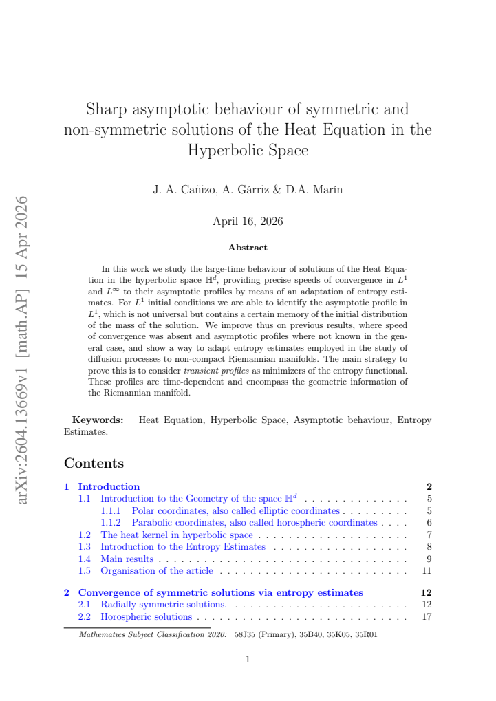 First page