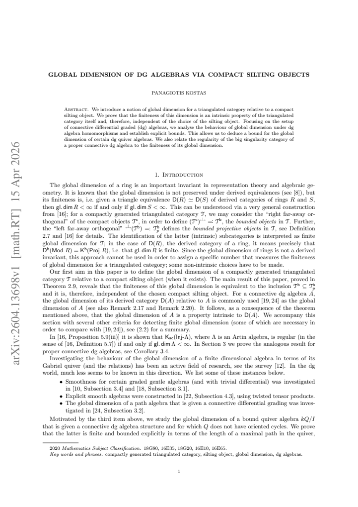 First page